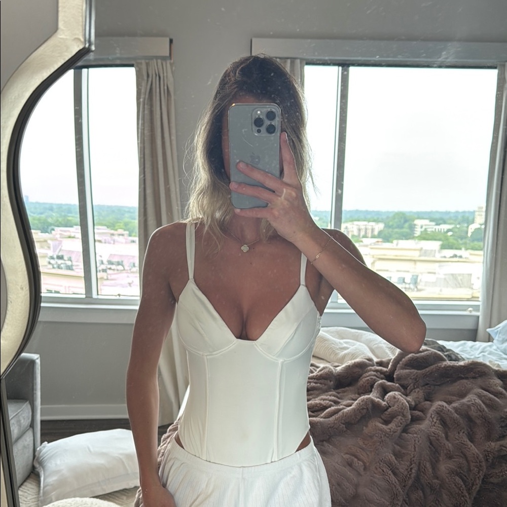 Princess Polly White Tank Top